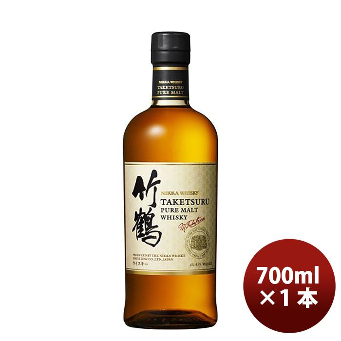 ニッカウヰスキー 竹鶴ピュアモルト 瓶 43度 700ml 1本 ニッカウヰスキー 竹鶴ピュアモルト 瓶 43度 700ml 1本