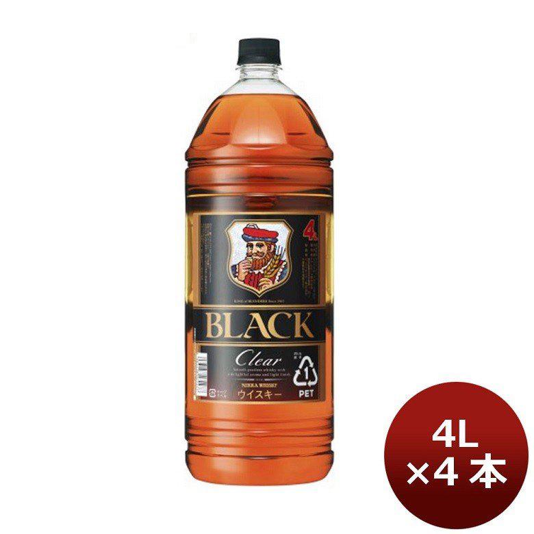 ブラックニッカ Clear ウイスキー 4L PET　4本 ブラックニッカ ウイスキー クリア ペット 4L 4本 1ケース 4000ml 4l