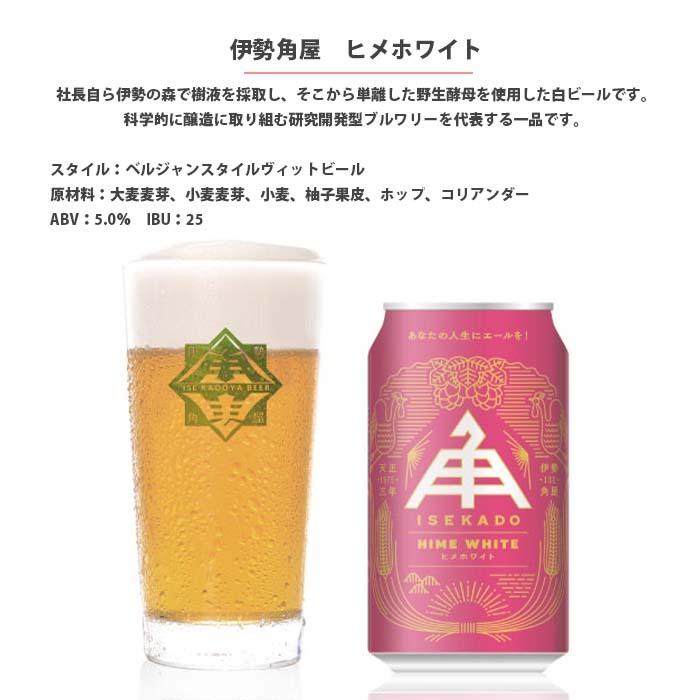 三重県 伊勢角屋麦酒  クラフトビール3種(ペールエール・ヒメホワイト・ヘイジーIPA)缶350ml お試し6本 飲み比べセット｜isshusouden｜03