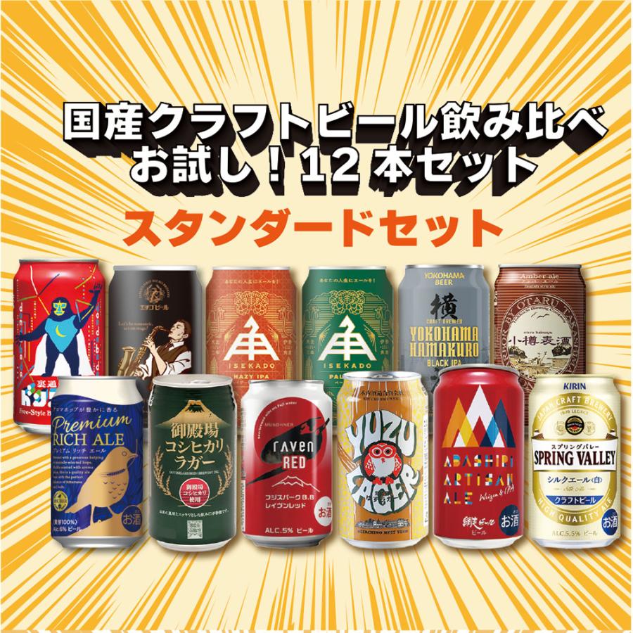 ビール 国産クラフトビール バランス良し！ スタンダード 12種