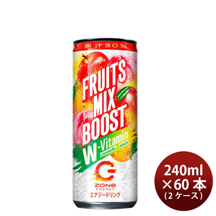 る*。様 ZONE zone エナジードリンクFRUITSMIXBOOST 60 サントリー ZONe ENERGY FRUITS MIX BOOST ＋PEACH 240ml × 2ケース