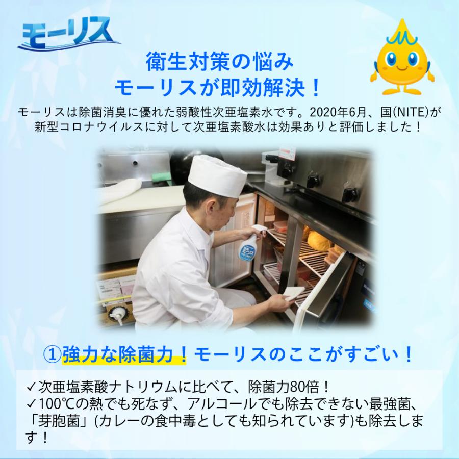 除菌 モーリス 5000ml 5L 3本 1ケース MORRIS 森友通商 弱酸性次亜塩素酸水 新生活 のし・ギフト対応不可
