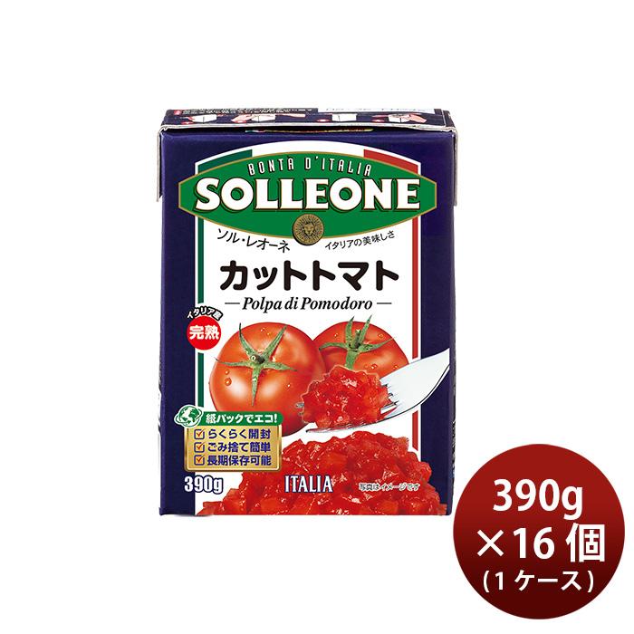 SOLLEONE ソル・レオーネ ダイストマト 紙パック 390g ×1ケース / 16個