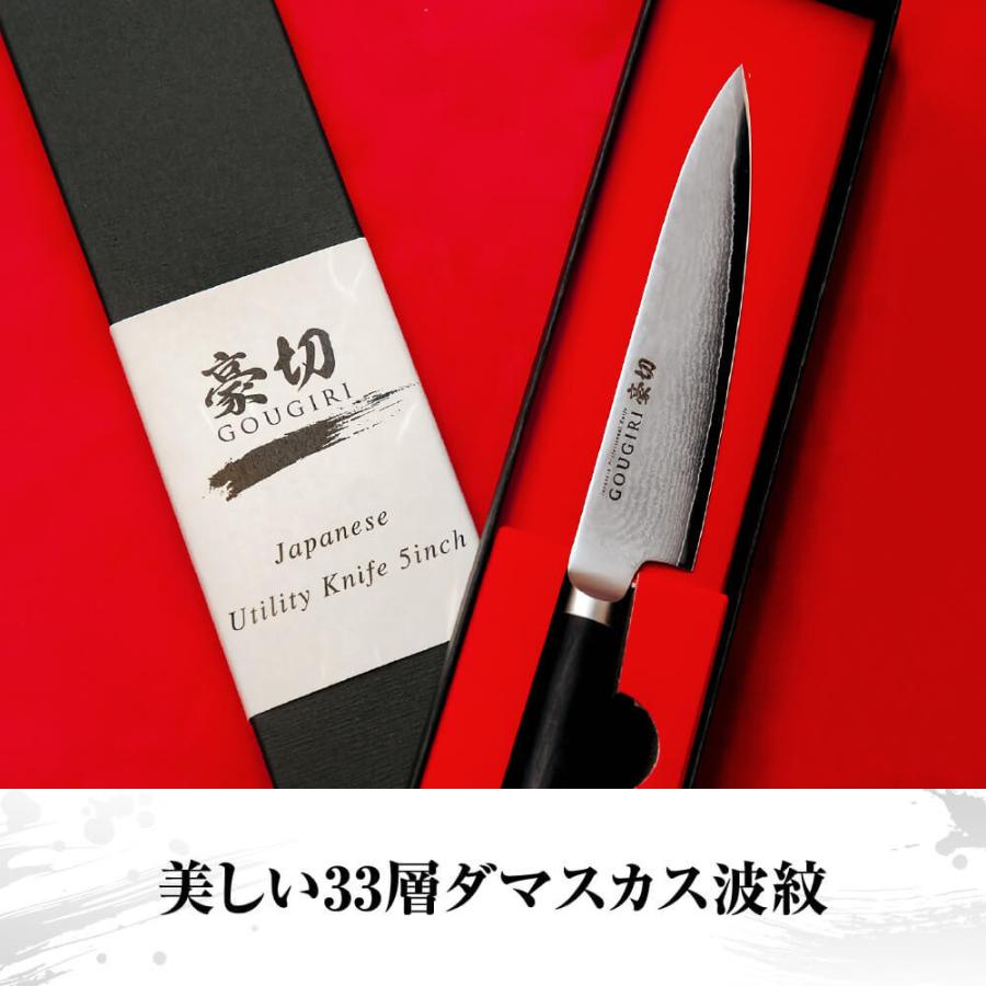 issiki 包丁 ペティナイフ 豪切 ダマスカス 12.5cm 日本製 岐阜