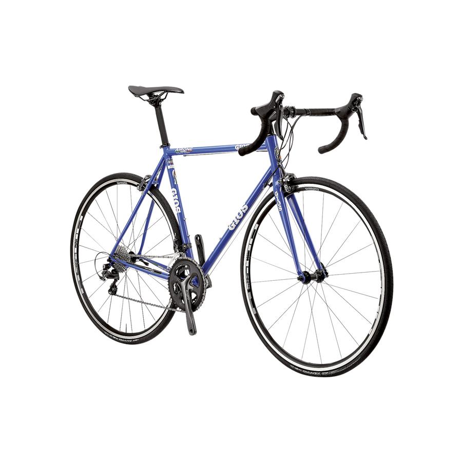 Ｄ805　★39800円★整備済み ロードバイク中古自転車 【GIOS　AIEONE　黒　48ｃｍ　クロモリフレーム】 ジオス アイローネ GIOS AIRONE シマノ ティアグラ クロモリフレーム