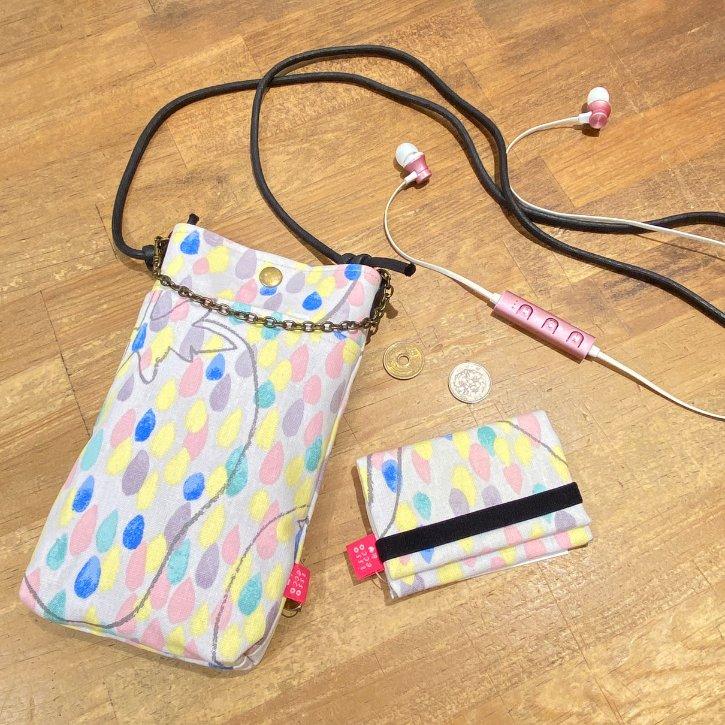 2WAYスマホポシェット 手作り 日本製 北欧風 可愛い プレゼント