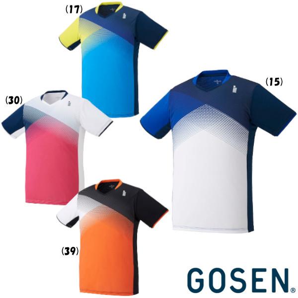 《送料無料》GOSEN ユニセックス ゲームシャツ T2142 ウェア 現品限り一斉値下げ！ バドミントン ゴーセン 格安人気 テニス