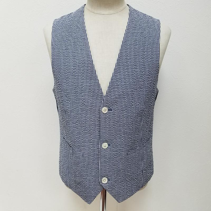 Paul Smith ポールスミス ベスト ベスト Vest Pl Is シアサッカー ギンガムチェック ベスト ドンドンダウンis 通販 Yahoo ショッピング