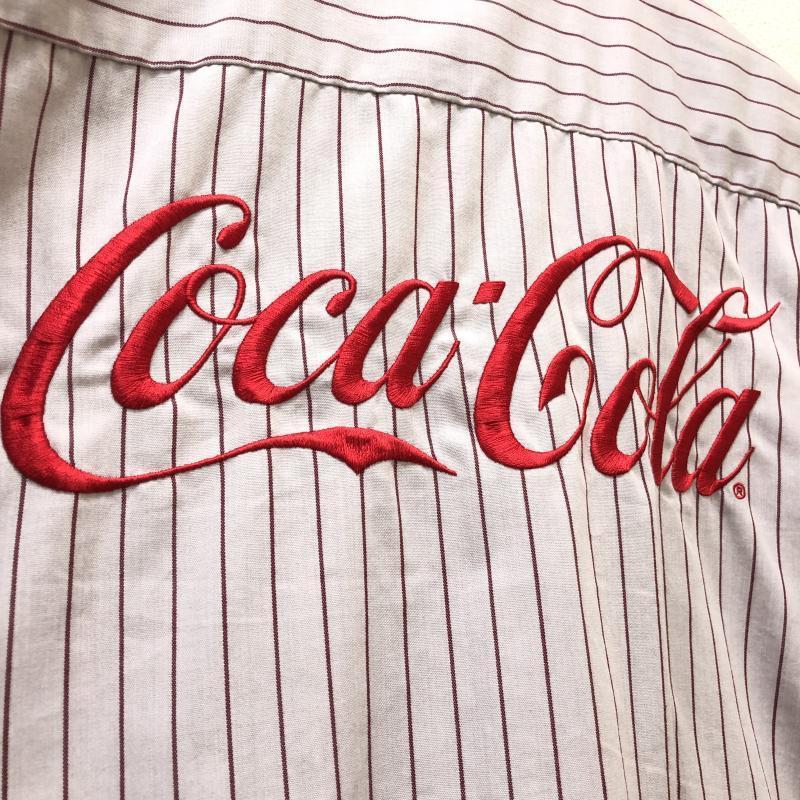 X-girl エックスガール 半袖 シャツ、ブラウス Shirt, Blouse ワッペン coca-cola コカコーラ ワーク 刺繍 オープンカラー 10052903｜istitch-store｜03