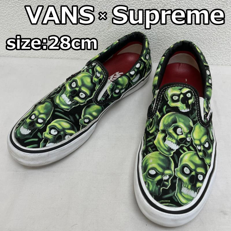 Supreme シュプリーム スニーカー スニーカー Sneakers バンズ コラボ 18ss リキッド スカル パイル スリッポン 615 ドンドンダウンis 通販 Yahoo ショッピング