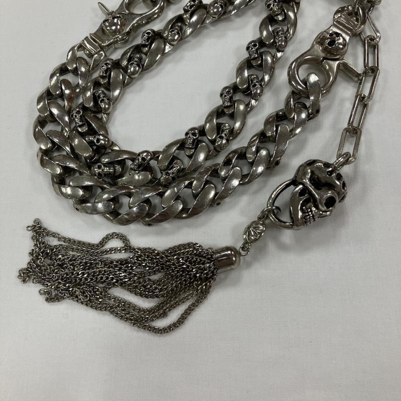 8a02_希少 JACKROSE ウォレットチェーン シルバー JACKROSE ジャックローズ キーチェーン、ウォレットチェーン Key