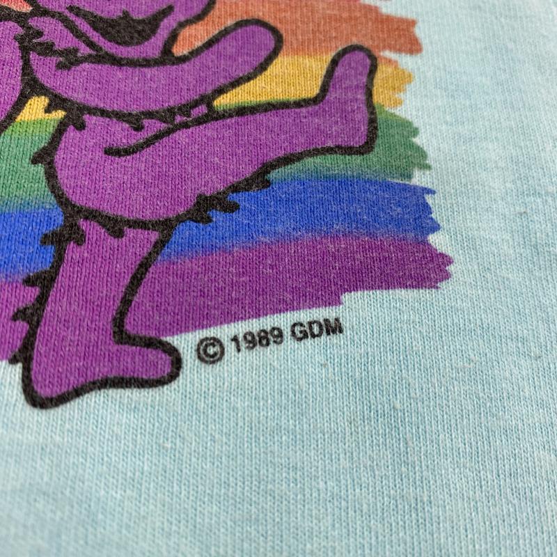 VINTAGE ヴィンテージ 半袖 Tシャツ T Shirt  Grateful Dead / グレイトフルデッド 80s / バンドTシャツ / タイダイ / 〓1989 / デッドベア  10072451｜istitch-store｜06