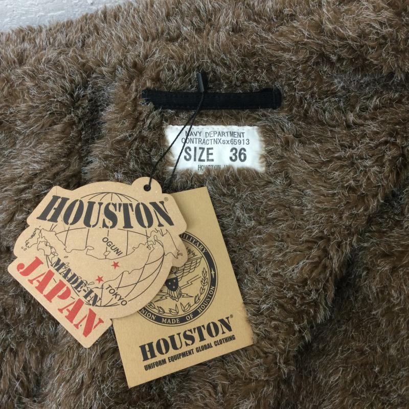 購入ファッション HOUSTON ヒューストン ジャンパー、ブルゾン ジャケット、上着 Jacket 5N-1XUD N-1 DECK JACKET USED加工 バックステンシル デッキジャケッ 10073898