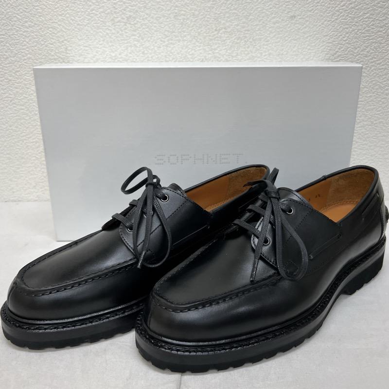 未使用 SOPHNET. LEATHER BOAT SHOES ソフネット 革靴-