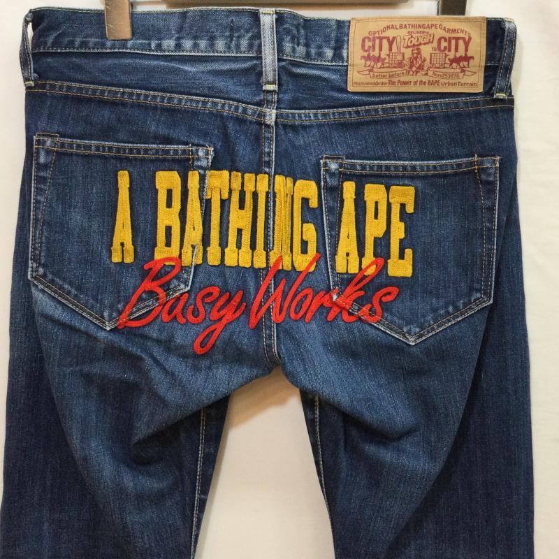 A BATHING APE アベイシングエイプ デニム、ジーンズ パンツ Pants, Trousers Denim Pants, Jeans ロゴ刺繍 金タグ ノーウェア 日本製 10089853 : 10089853 : ドンドンダウンIS - 通販 - Yahoo!ショッピング A BATHING APE アベイシングエイプ デニム、ジーンズ パンツ Pants, Trousers Denim Pants, Jeans ロゴ刺繍 金タグ ノーウェア 日本製 10089853 : 10089853 : ドンドンダウンIS - 通販 - Yahoo!ショッピング