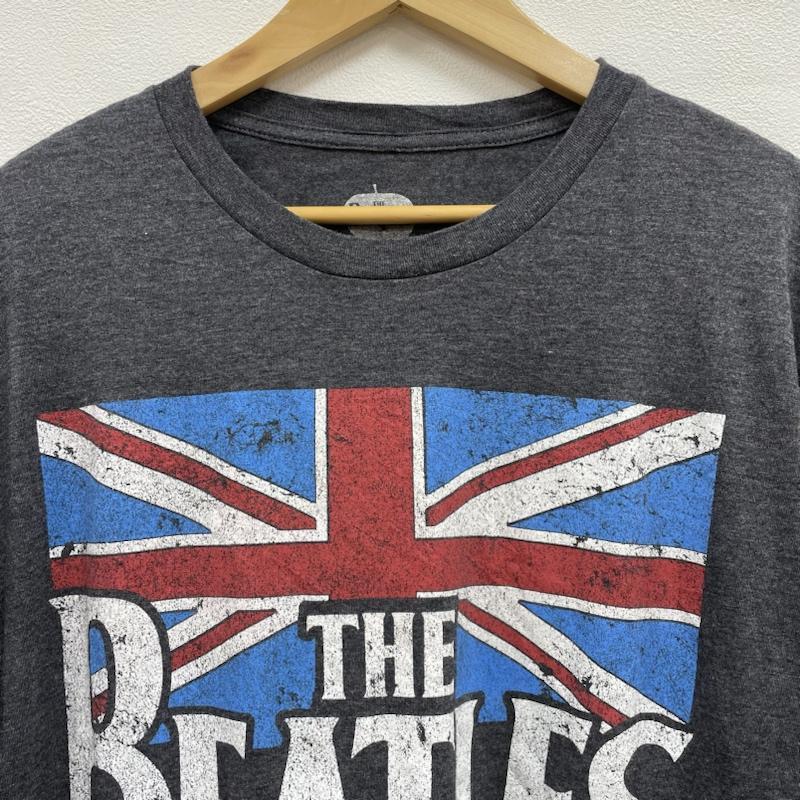 USED 古着 半袖 Tシャツ T Shirt  THE BEATLES ビートルズ バンドTシャツ バンT ユニオンジャック 〓2014 チャコールグレー XL 10100794｜istitch-store｜03