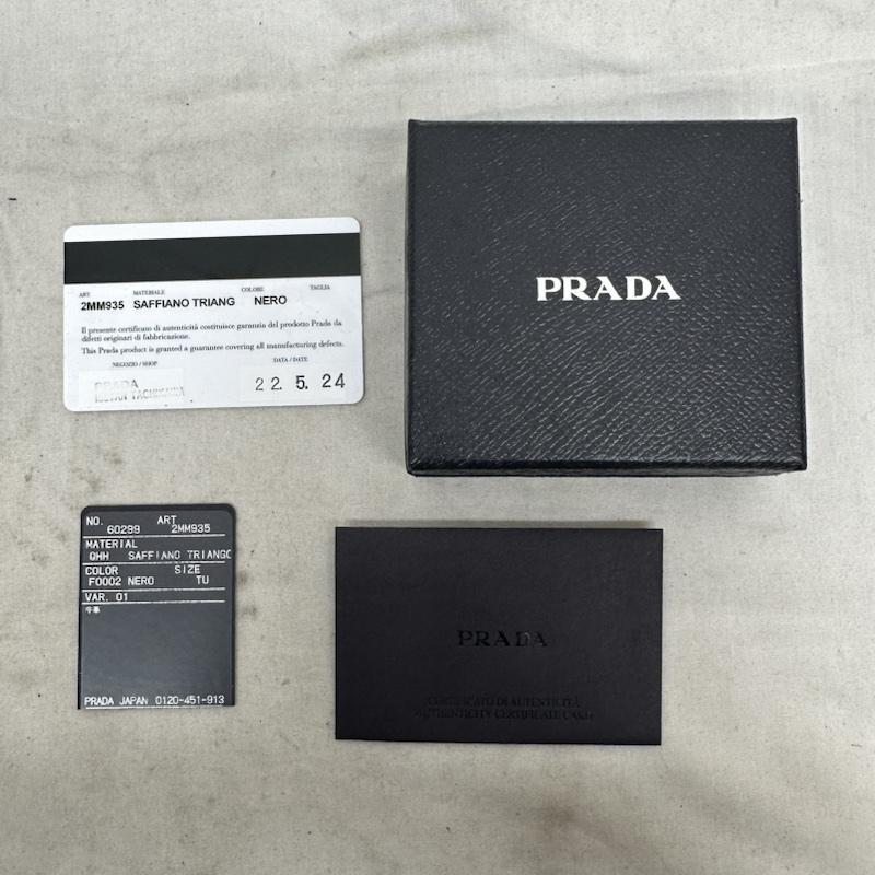 PRADA プラダ コンパクト財布 財布 Wallet Compact Wallet 2MM935 サフィアーノ トライアングル コインケース 10103024｜istitch-store｜09