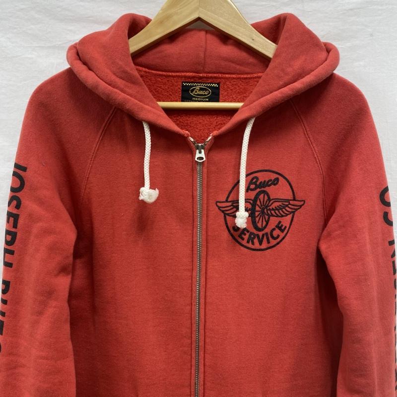 BUCO ブコ 長袖 パーカー Hooded Sweatshirt, Hoodie BUCO ジップアップ スウェット パーカー フーディー TALON ラグラン M THE REAL McCOY 10103697｜istitch-store｜02