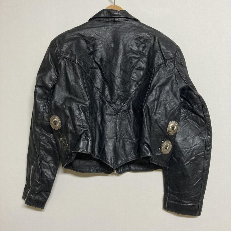 レザー レザー レザージャケット ジャケット、上着 Jacket LETHER RIDER USA製 コンチョ付き カットワーク レザージャケット 10106740｜istitch-store｜03