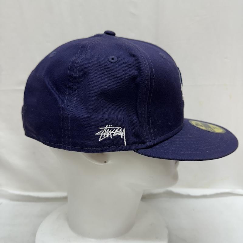 STUSSY ステューシー キャップ 帽子 Cap NEW ERA Fitted Cap コラボ キャップ 7 5/8 10107300｜istitch-store｜03