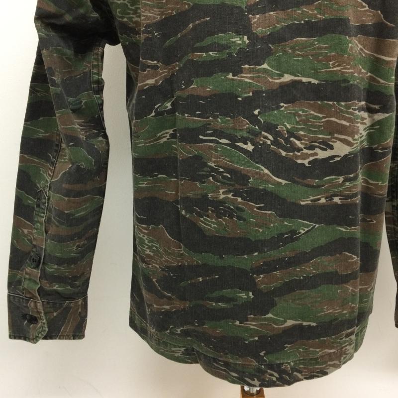171GWD-SHM01S 17SS BUDS LS COTTON TWILL TIGER STRIPE バッズ タイガーカモストライプ 長袖シャツ ジャケット タグ・袋付 10108524 【Open Collar】