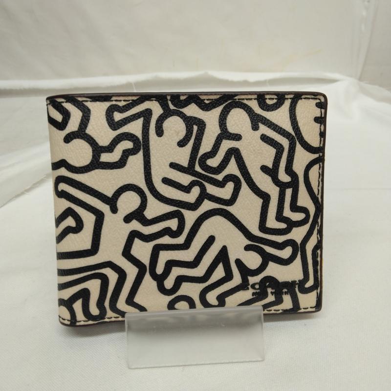 COACH コーチ 二つ折り 財布 Wallet Bi-Fold Wallet, Billfold Wallet Keith Haring パスケース 二つ折り 財布 F87100 10108772｜istitch-store｜02