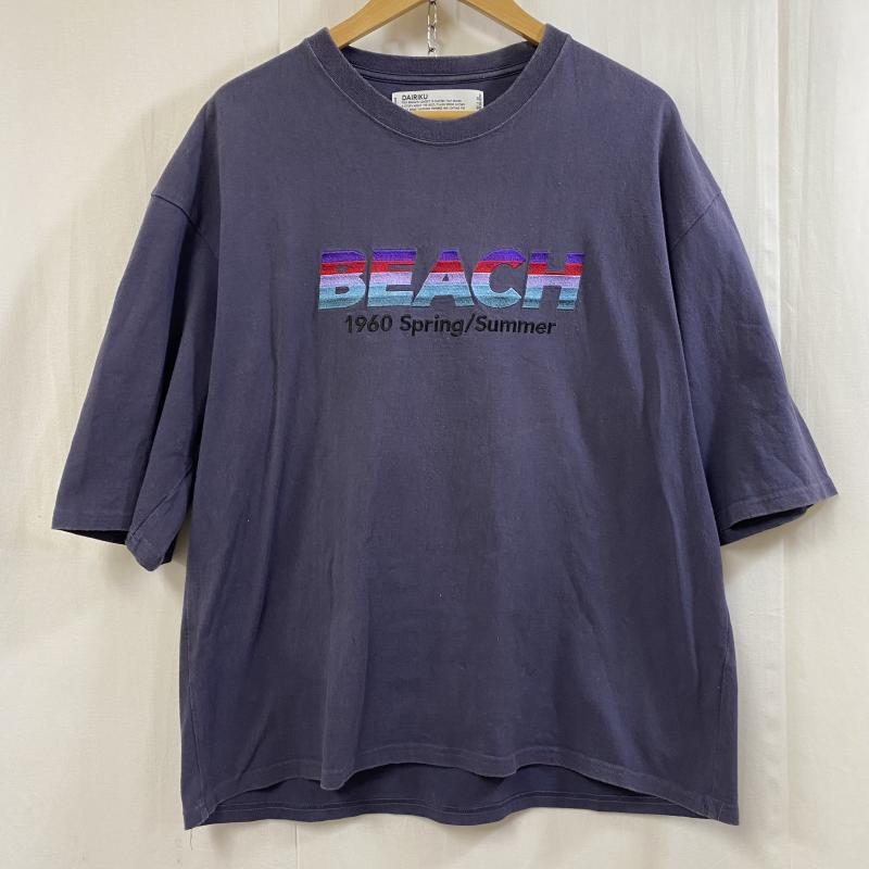 DAIRIKU ダイリク 半袖 Tシャツ T Shirt BEACH Half-Sleeve Tee PURPLE 