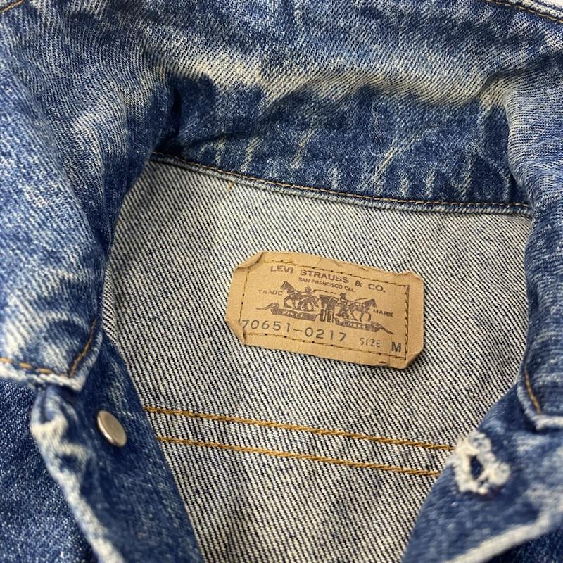 リーバイス 70651-0217 80s Gジャン デニムジャケット オレンジ