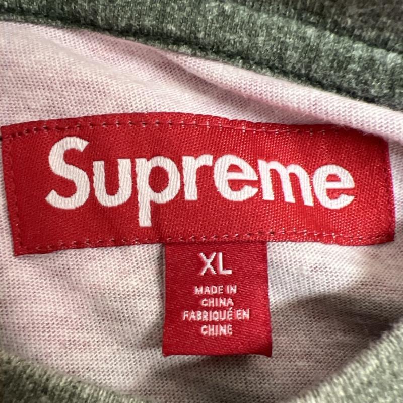 シュプリーム 24ss Paint L/S Top ペイント ロゴ ロンT XL