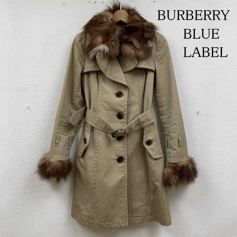 (美品)バーバリーロンドン　アンゴラ混ウールコート　ノバチェック　ベルト付き バーバリー ロンドン BURBERRY LONDON トレンチコート ノバ