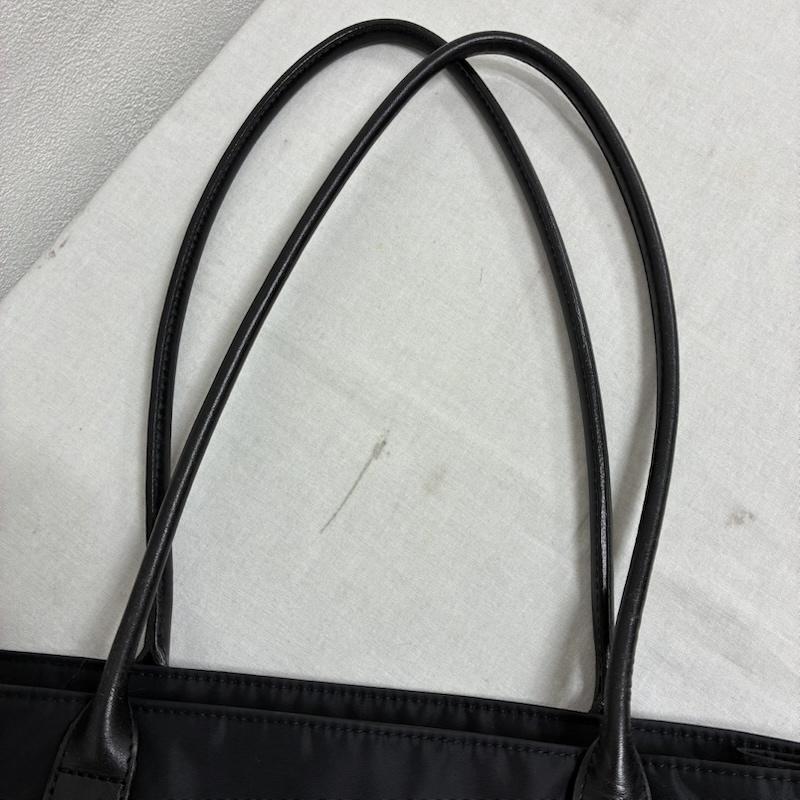 【未使用】agnes b. ナイロン×レザートートバッグ A4 肩掛け鞄 極美品】アニエスベー トートバッグ ナイロン レザー 肩掛け A4