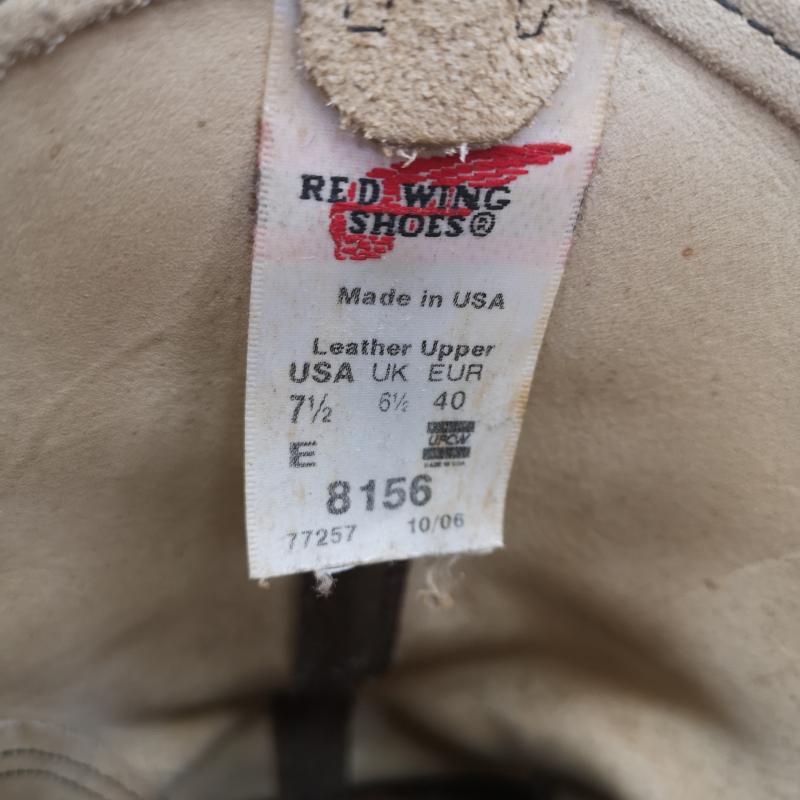 RED WING SHOES USA製 06年製 8156 サイズ 10E RED WING SHOES USA製 06年製 8156 サイズ 10E RED WING SHOES USA製
