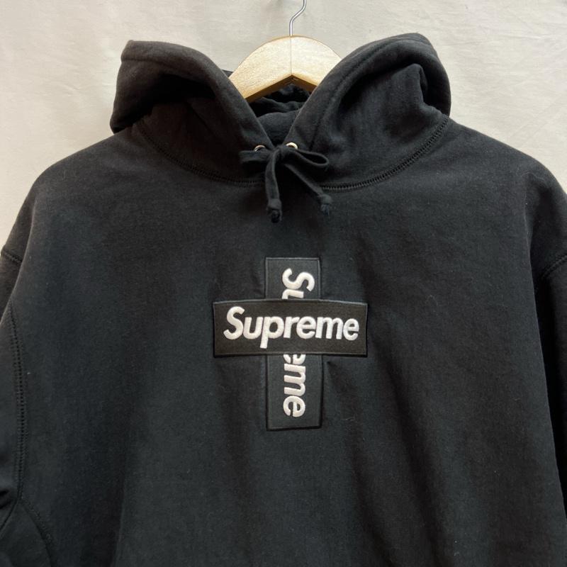 supreme クロスボックスロゴ パーカー