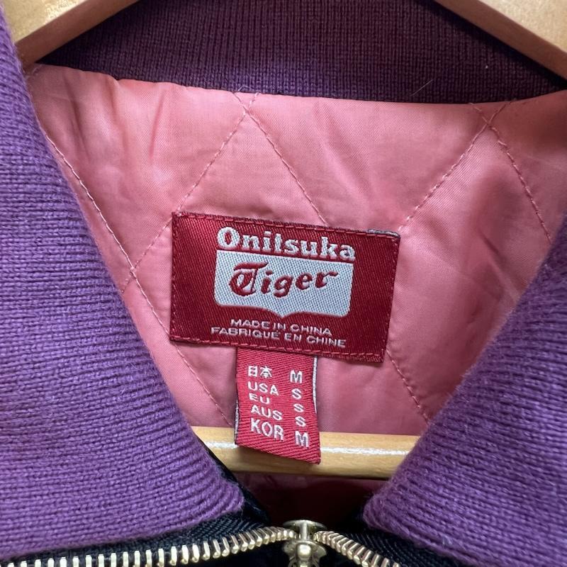 オニツカタイガー ロゴチャーム スカジャン 虎 ラメプリント y2k