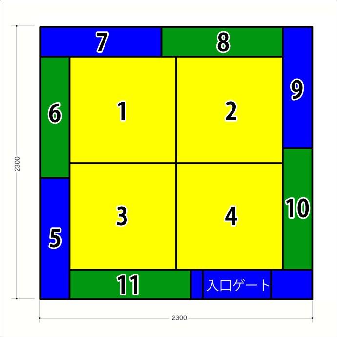 スーパーセール イス張り工房現金問屋即納 キッズコーナー バンビ30cm角セット 2畳プランc パステルカラー クッション 日本製 キッズスペース 人気 Espaciomalvon Com Ar