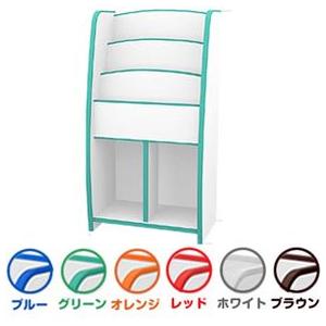 マガジンラック (レギュラータイプ)/キッズルーム 激安 絵本 本棚 絵本ラック 棚付き えほんたて キッズ 子供部屋