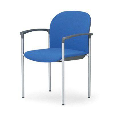 会議用椅子 スタッキングチェア ミーティングチェア ホワイト 白色