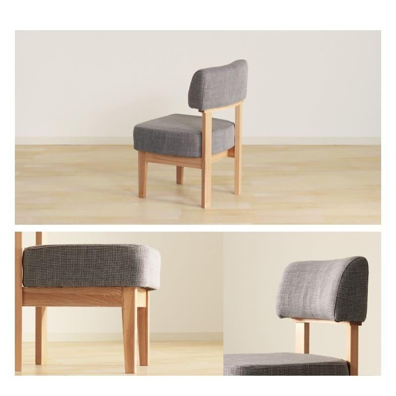 MCB ダイニングチェア 2脚セット 肘無し アームレス 木製 椅子 タモ材 ダイニングチェア 2脚セット 肘無し アームレス 木製 椅子 タモ材