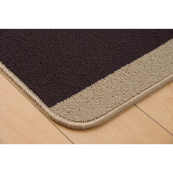 キッチンマット 洗える 無地 『ピレーネ』 【ベージュ】 約44×180 （厚み約7mm）滑りにくい加工 2024920 | イケヒコ | 09