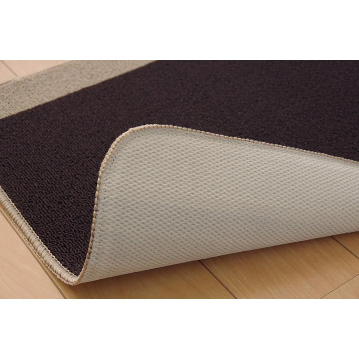 キッチンマット 洗える 無地 『ピレーネ』 【ベージュ】 約44×240 （厚み約7mm）滑りにくい加工 2024930 | イケヒコ | 10