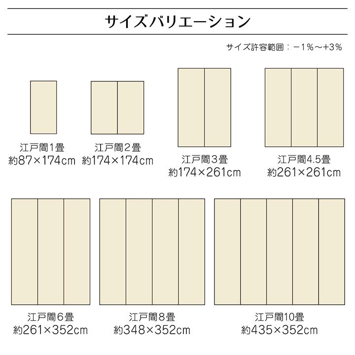 イケヒコ ラグ 洗える カーペット 日本製 国産 レジャー 敷物 和室 シンプル グリーン 江戸間10畳(約435×352) 2128909