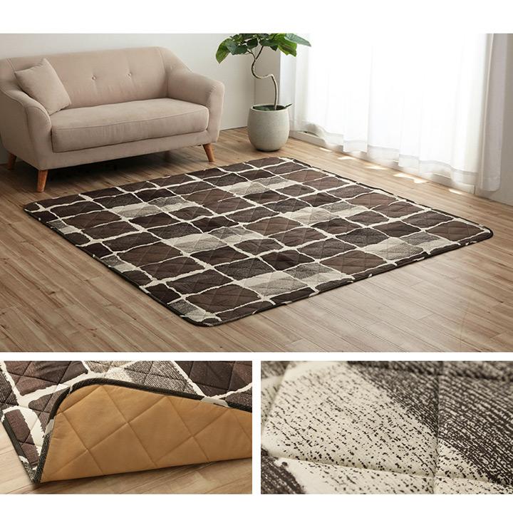 イケヒコ こたつ布団 正方形 掛敷入 【グレー】 約205×205 5994810