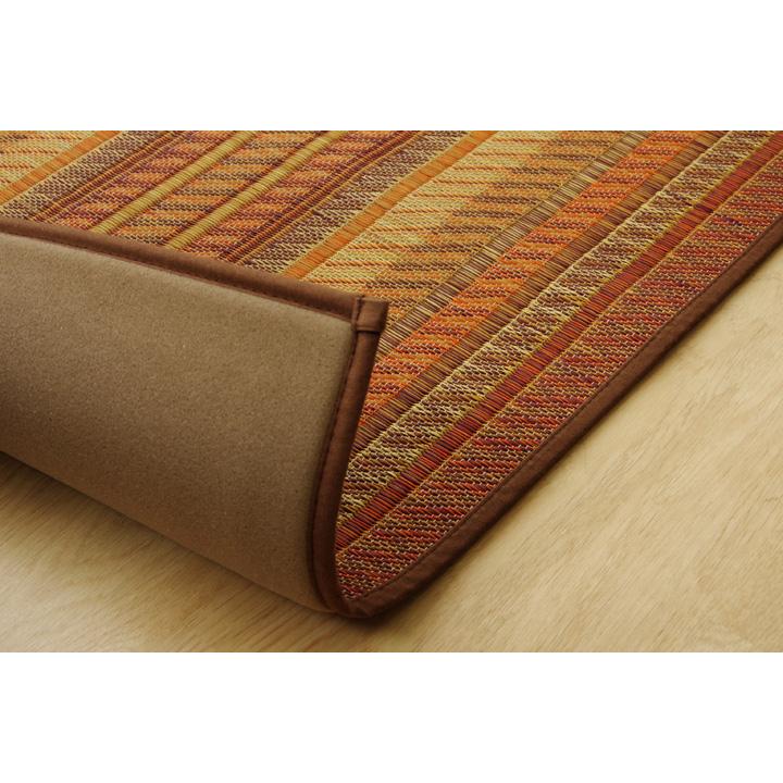 玄関 マット 室内 日本製 国産 い草 自然素材 グラデーション カジュアル 【ベージュ】 約60×90 8819860 | イケヒコ | 20