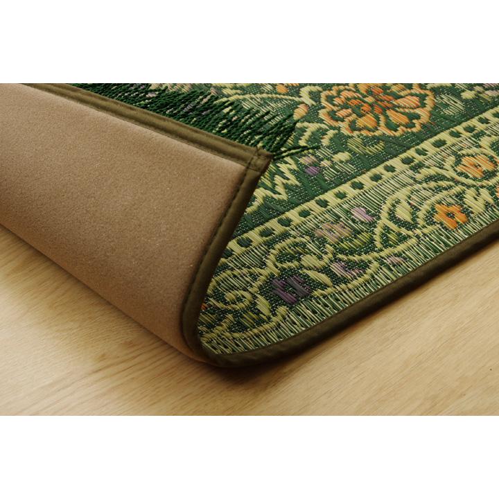 玄関 マット 室内 日本製 国産 い草 自然素材 グラデーション カジュアル 【ベージュ】 約70×120 8819870 | イケヒコ | 20