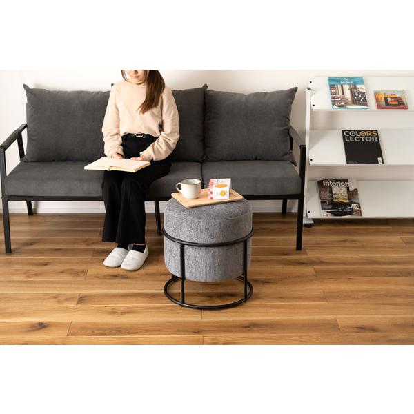 東谷 PC-507GY スツール おしゃれ 円形 ラウンド 丸 丸型 椅子 イス