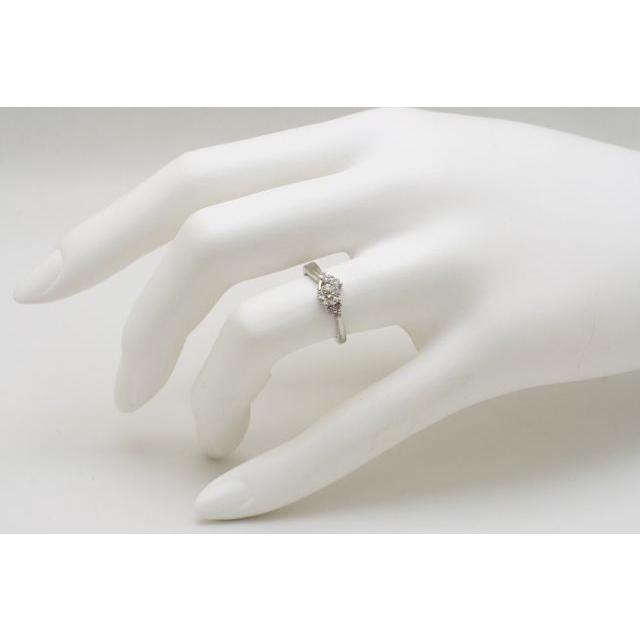 ノンブランド・ダイヤ0.35ctピンクダイヤプラチナリング #7中古