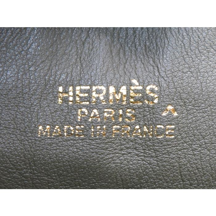 HERMES エルメス ドゥブルサンス36 グリーン系 □P刻印 クロコダイル 