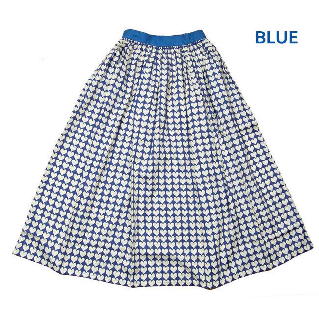 ボヘミアンズ　ハート柄　ギャザースカート ナチュラル 楽天市場】9-HEART SH GATHER SKIRT NATURAL 9-ハート ギャザー