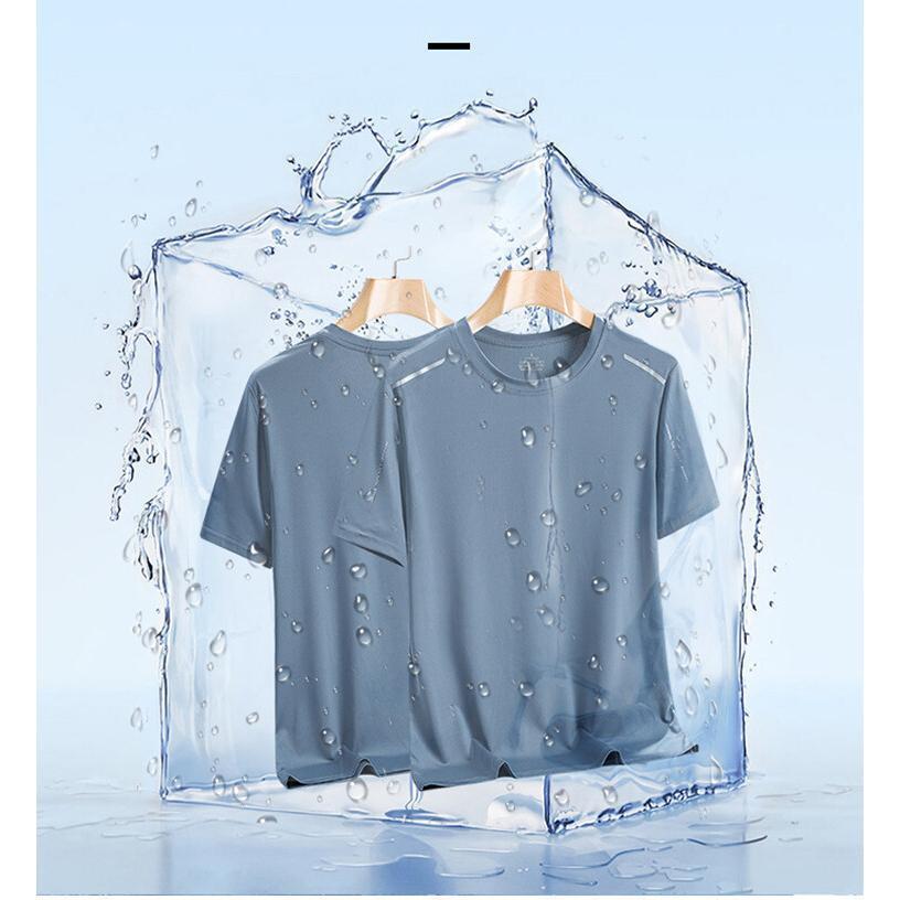クールコア 半袖 Tシャツ 接触冷感 夏用 涼しい トップス クルーネック 吸汗速乾 UVカット メンズ メッシュ スポーツ 作業服 作業着 ...