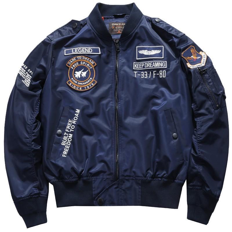 新品タグ付★ディースクエアード 16AW ミリタリージャケット ワッペン 38 ミリタリージャケット バイク メンズ MA-1 ワッペン付き 立ち襟 刺繍